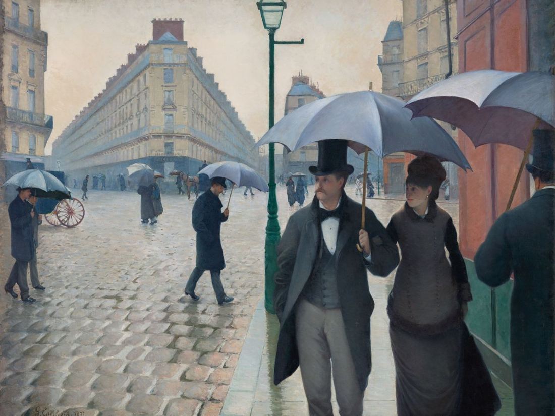 Paris Street; Rainy Day by Gustave Caillebotte